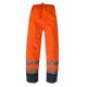 Pantalon de pluie BREATHANE imperméable et repirant orange/marine